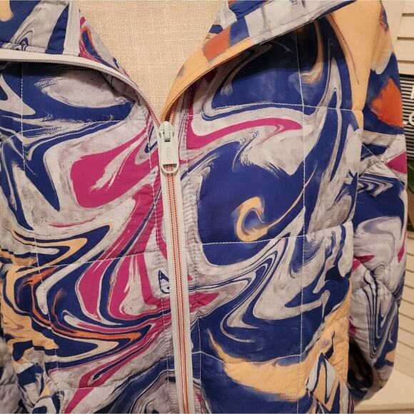 FREE PEOPLE NWT MARBLE MULTI COLOR PUFFER SIZE MED - Picture 10 of 12